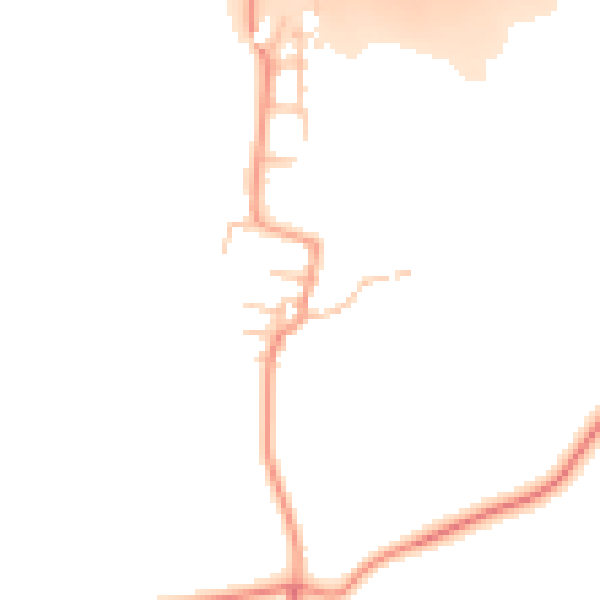 Daytime road noise heatmap for CV23 0DU