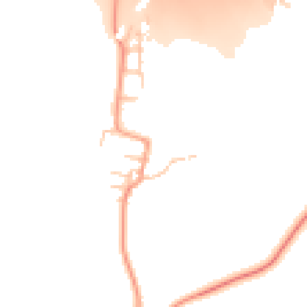 Daytime road noise heatmap for CV23 0DY