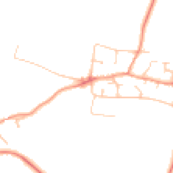 Daytime road noise heatmap for CV23 0EF