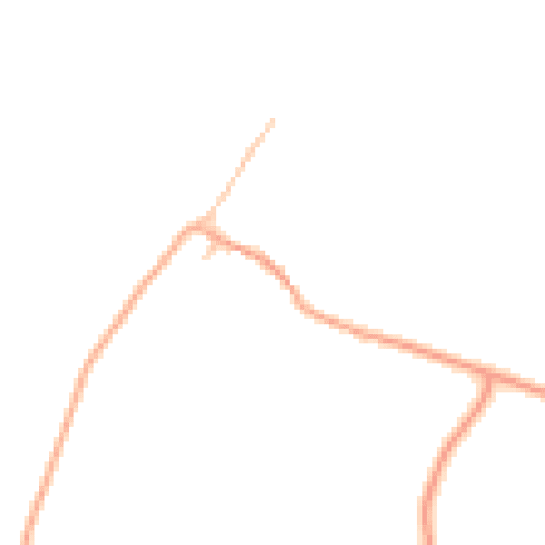 Daytime road noise heatmap for CV23 0EG