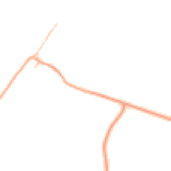 Daytime road noise heatmap for CV23 0EH