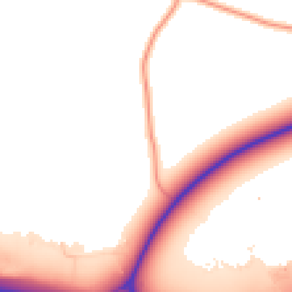 Daytime road noise heatmap for CV23 0EL