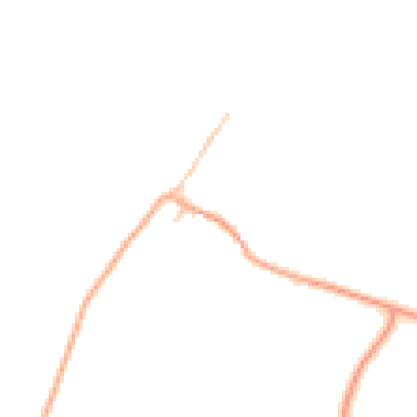 Daytime road noise heatmap for CV23 0EQ