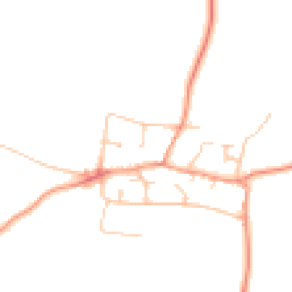 Daytime road noise heatmap for CV23 0FP