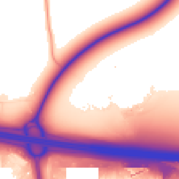 Daytime road noise heatmap for CV23 0FQ