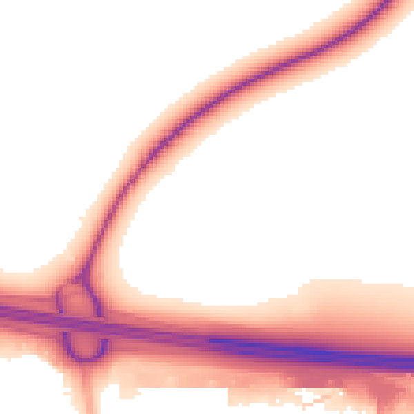 Night-time road noise heatmap for CV23 0FQ