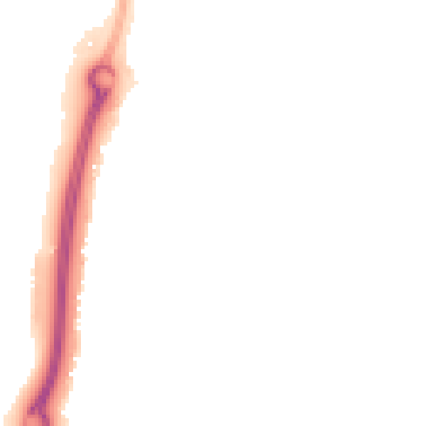 Night-time road noise heatmap for CV23 0GE