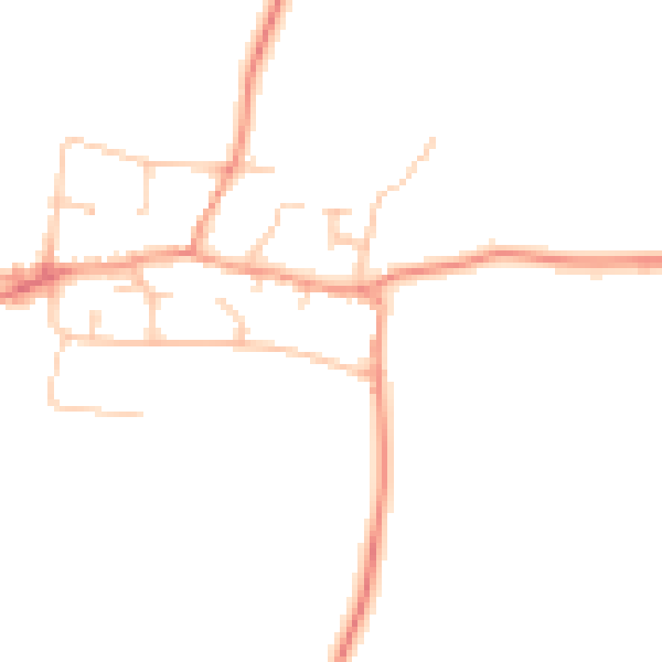 Daytime road noise heatmap for CV23 0GZ