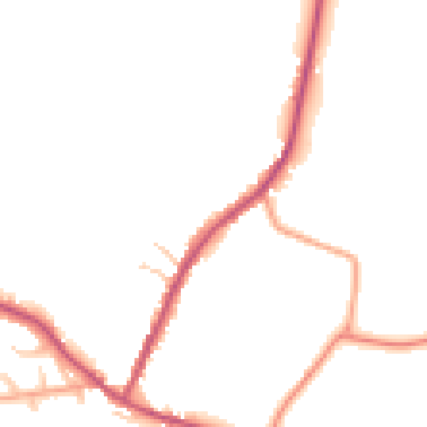 Daytime road noise heatmap for CV23 0LG