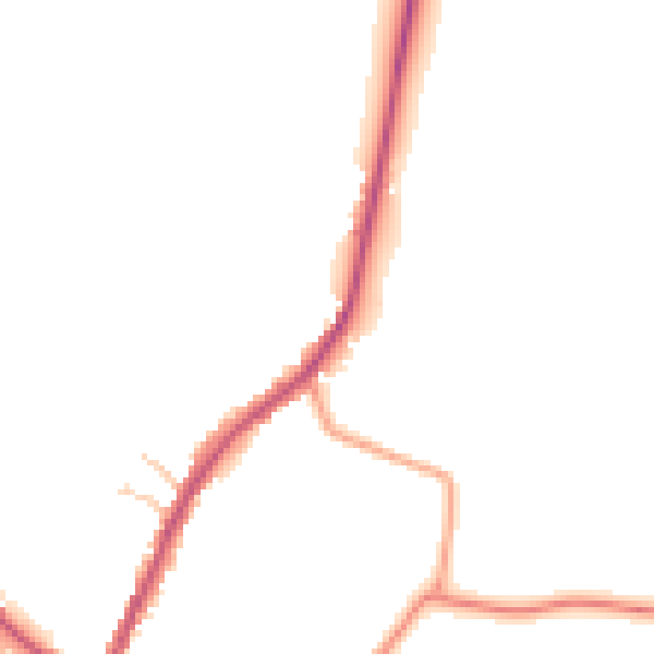 Daytime road noise heatmap for CV23 0LJ