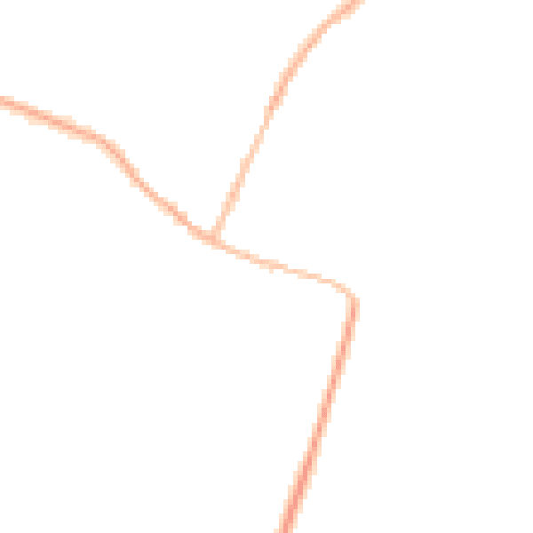 Night-time road noise heatmap for CV23 0LY
