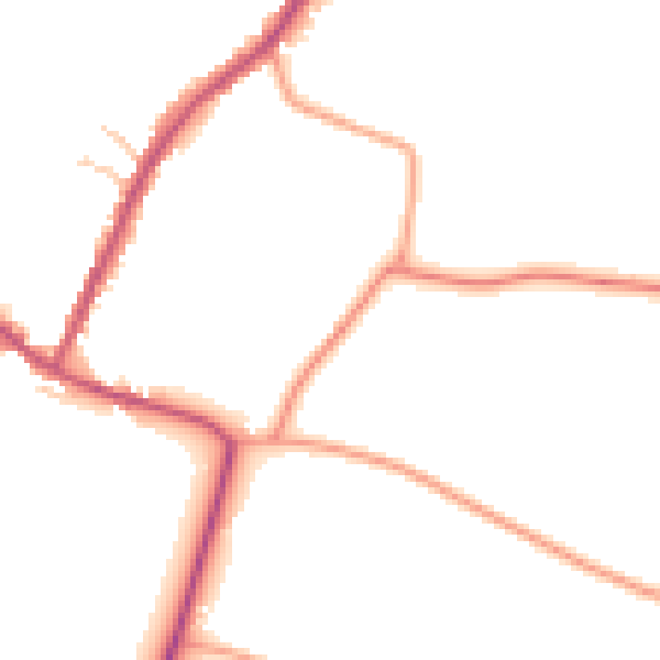 Daytime road noise heatmap for CV23 0LZ