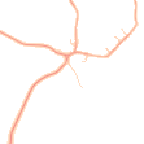 Daytime road noise heatmap for CV23 0QY