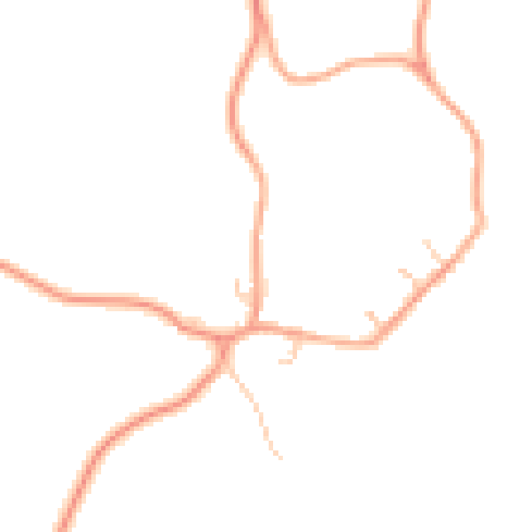 Daytime road noise heatmap for CV23 0RD