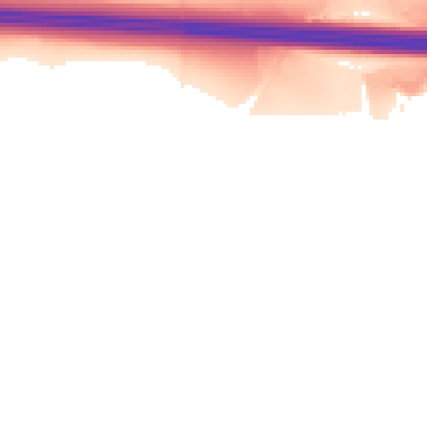 Night-time road noise heatmap for CV23 0SN