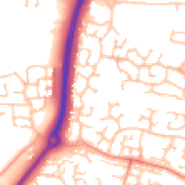 Daytime road noise heatmap for CV23 0WR