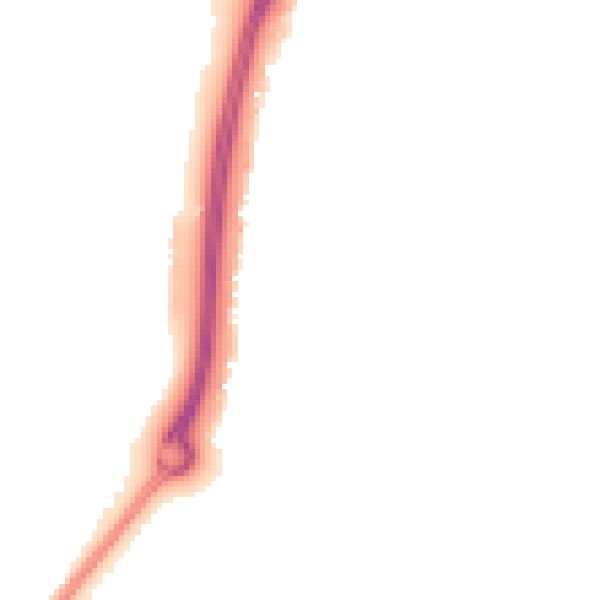 Night-time road noise heatmap for CV23 0WR