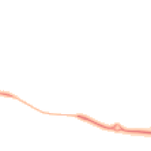 Night-time road noise heatmap for CV23 1AD