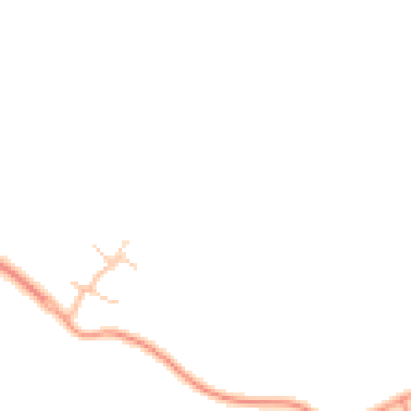 Daytime road noise heatmap for CV23 1DL