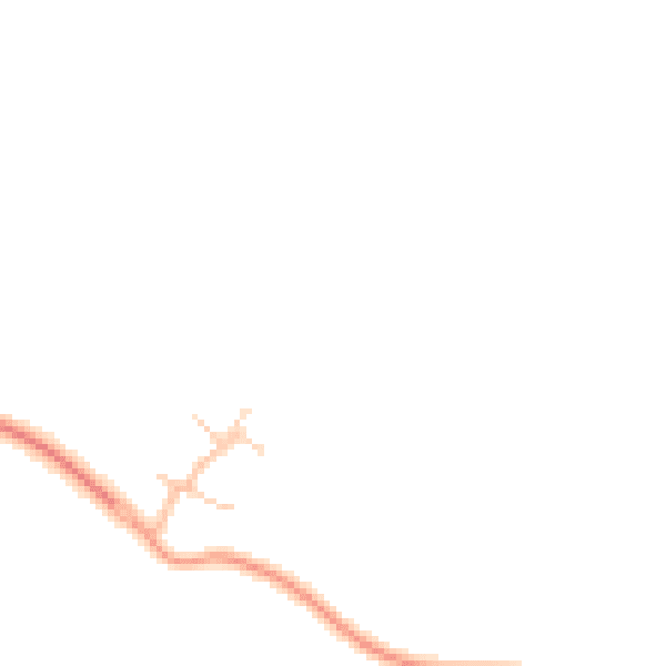 Daytime road noise heatmap for CV23 1DN