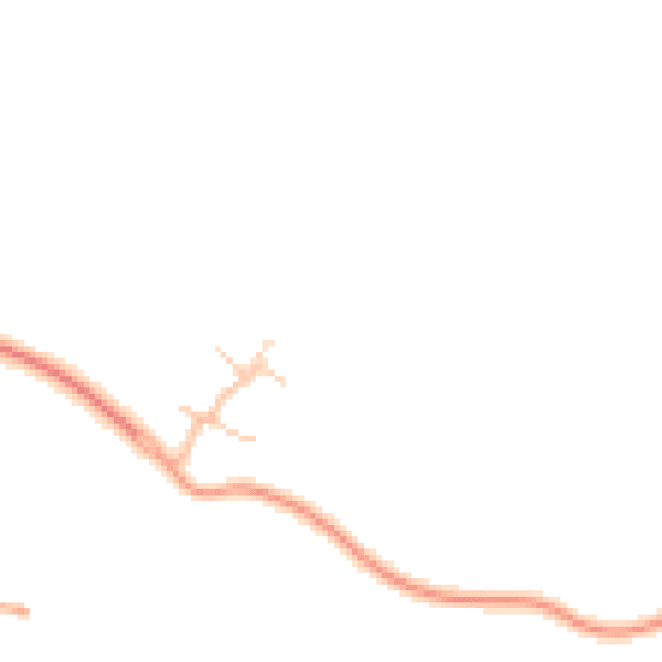 Daytime road noise heatmap for CV23 1DQ