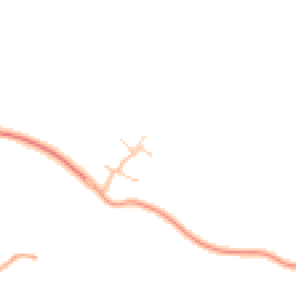 Daytime road noise heatmap for CV23 1DT