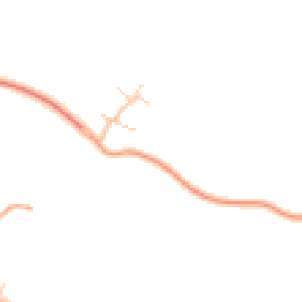 Daytime road noise heatmap for CV23 1FW