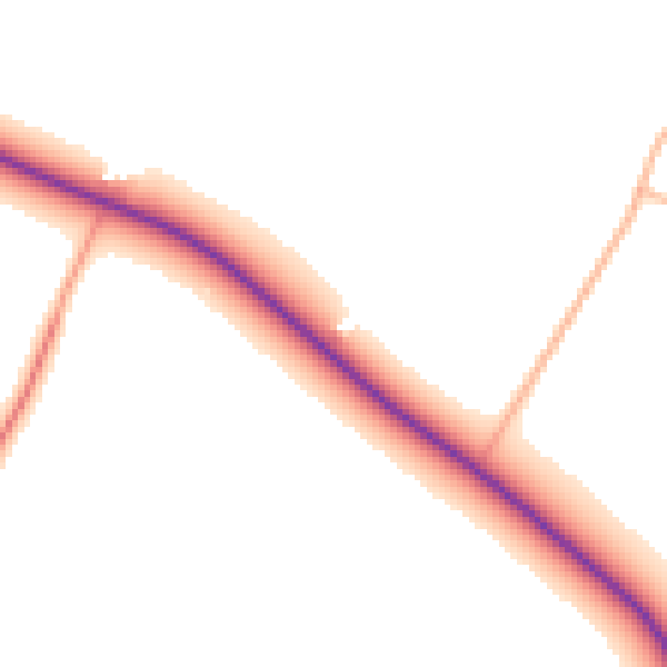 Daytime road noise heatmap for CV23 8AH