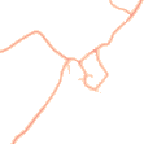 Daytime road noise heatmap for CV23 8DR