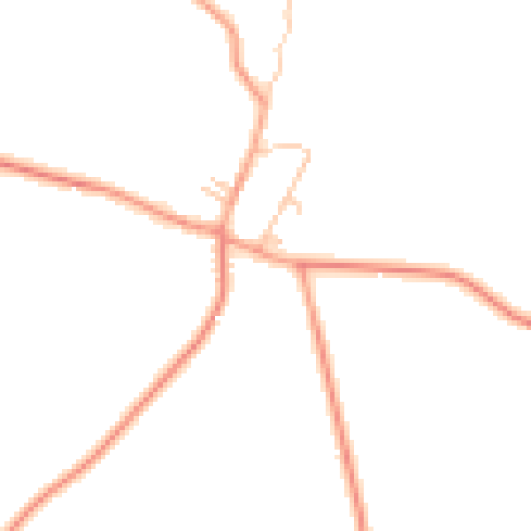Daytime road noise heatmap for CV23 8EF