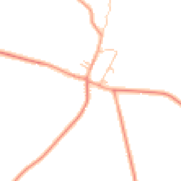 Daytime road noise heatmap for CV23 8EG