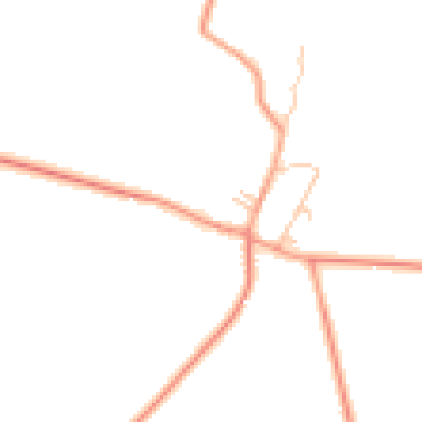 Daytime road noise heatmap for CV23 8EH