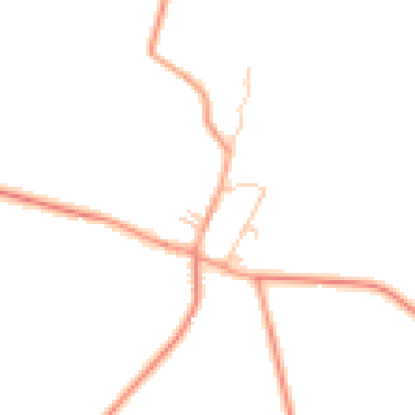 Daytime road noise heatmap for CV23 8EL