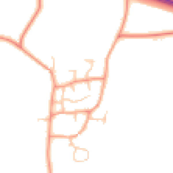 Daytime road noise heatmap for CV23 8FA