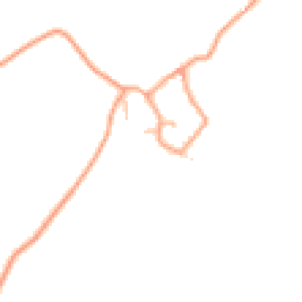Daytime road noise heatmap for CV23 8FU