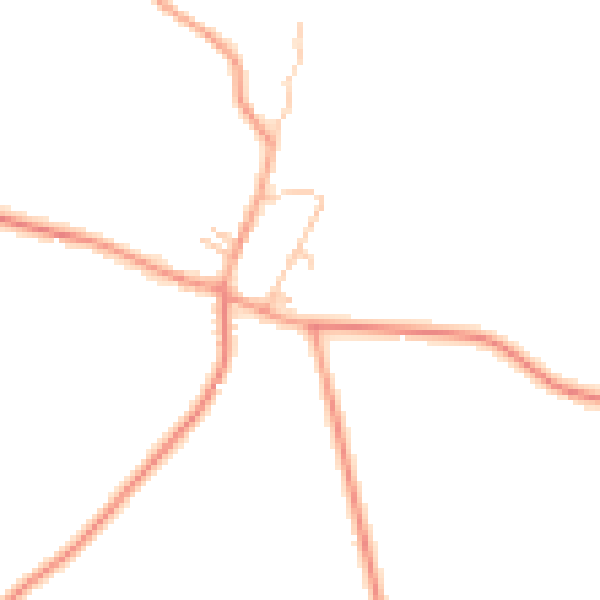 Daytime road noise heatmap for CV23 8FX