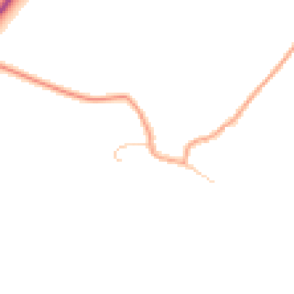 Daytime road noise heatmap for CV23 8HB