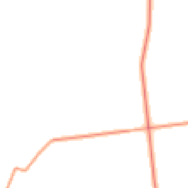 Daytime road noise heatmap for CV23 8HL