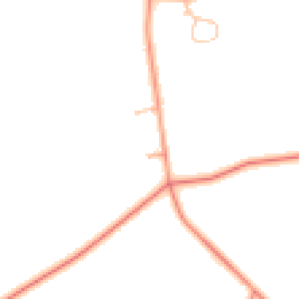 Daytime road noise heatmap for CV23 8TA