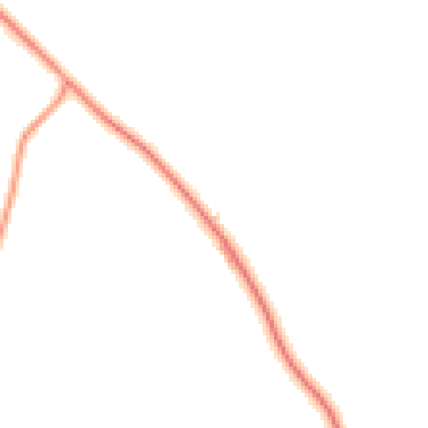 Daytime road noise heatmap for CV23 8TF