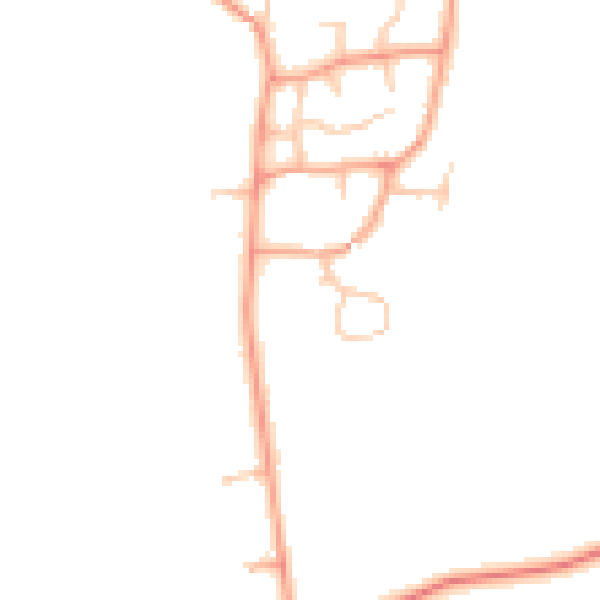 Daytime road noise heatmap for CV23 8TQ