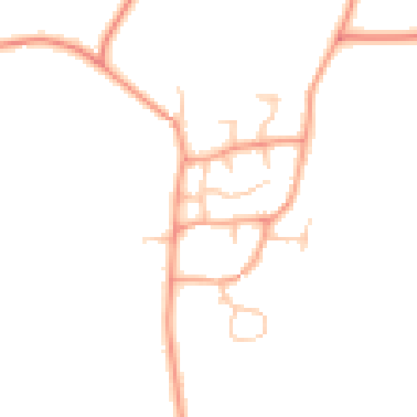 Daytime road noise heatmap for CV23 8TS