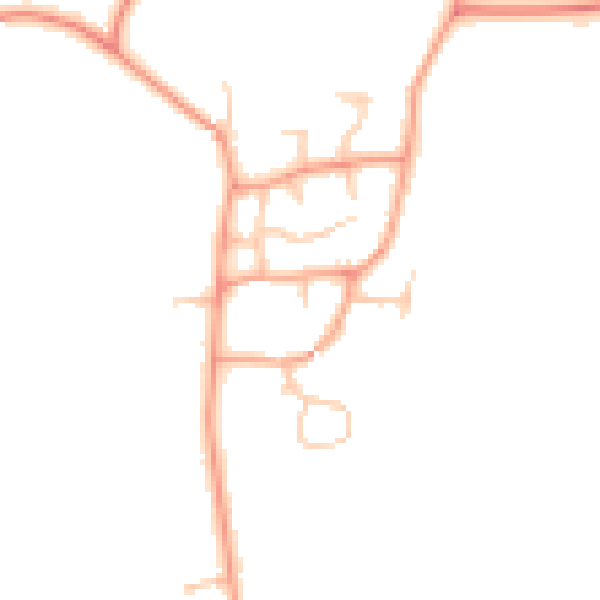 Daytime road noise heatmap for CV23 8TY