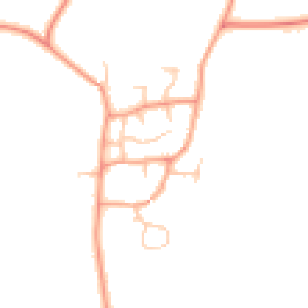 Daytime road noise heatmap for CV23 8TZ