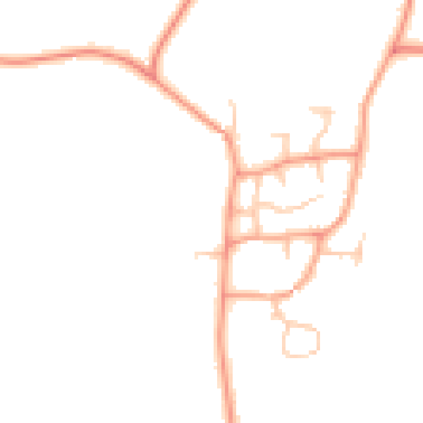 Daytime road noise heatmap for CV23 8UA