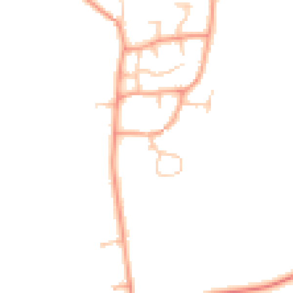 Daytime road noise heatmap for CV23 8UD
