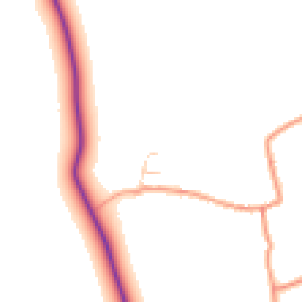 Daytime road noise heatmap for CV23 8UL