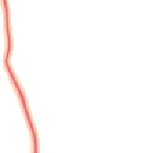 Night-time road noise heatmap for CV23 8UN