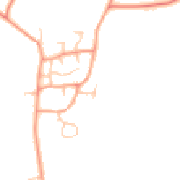 Daytime road noise heatmap for CV23 8UQ
