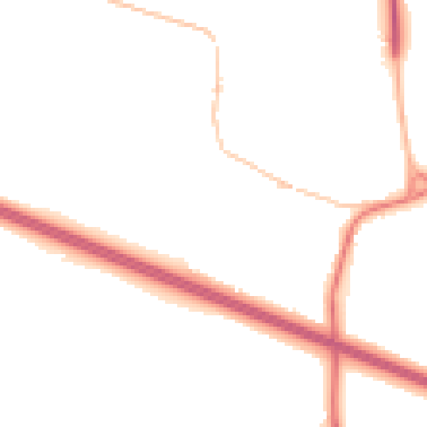 Night-time road noise heatmap for CV23 8XG